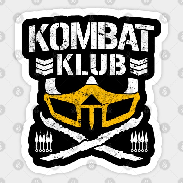 Kombat Klub Sticker by ClayMoore